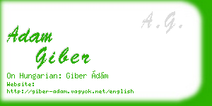 adam giber business card